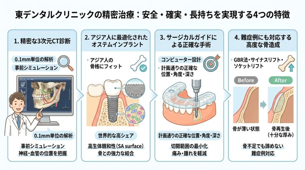 東デンタルクリニックの特徴