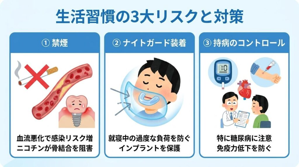 生活習慣で見直すべき3つのポイント