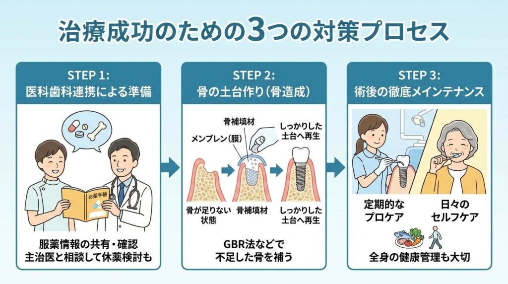 治療を成功させるための対策と注意点