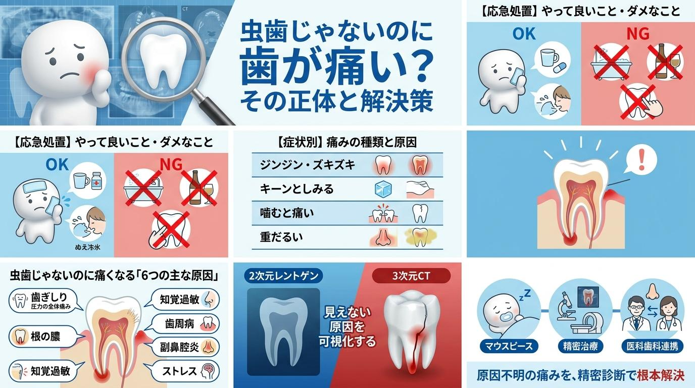 虫歯じゃないのに歯が痛い原因と対処法